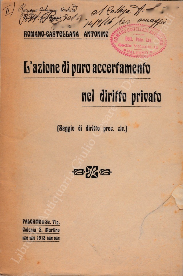 L'azione di puro accertamento nel diritto privato