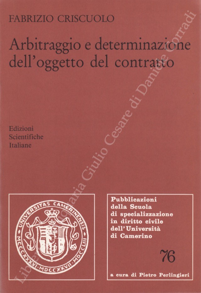 Arbitraggio e determinazione dell'oggetto del contratto