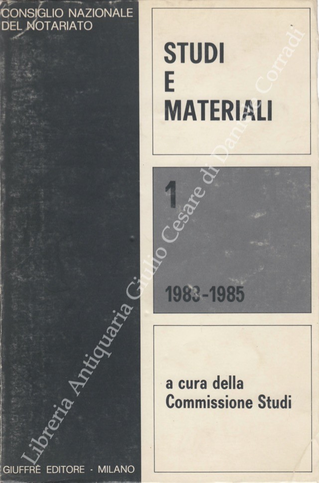 Studi e materiali. Vol. I - 1983-1985