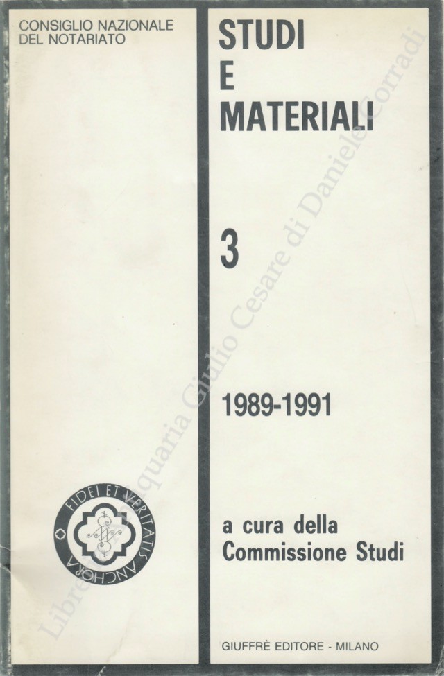 Studi e materiali. Vol. III - 1989-1991