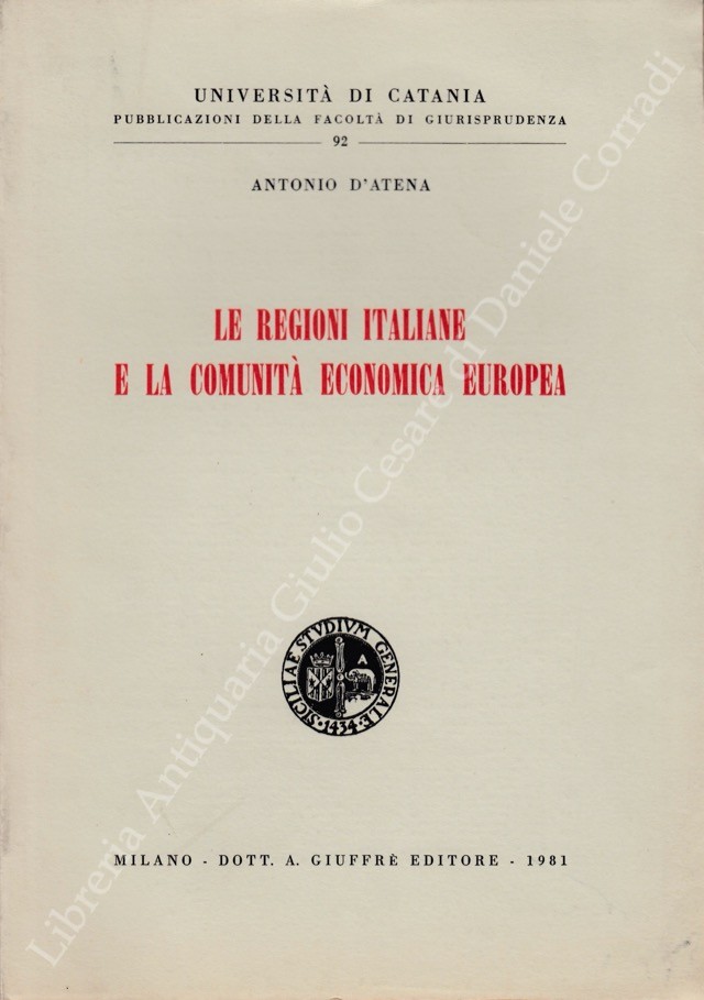 Le regioni italiane e la comunità economica europea