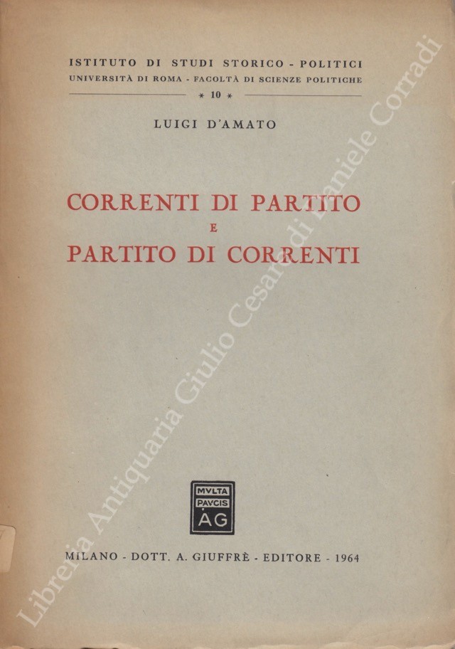 Correnti di partito e partito di correnti