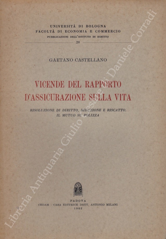 Vicende del rapporto d'assicurazione sulla vita