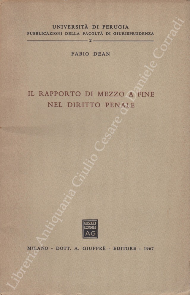 Il rapporto di mezzo a fine nel diritto penale