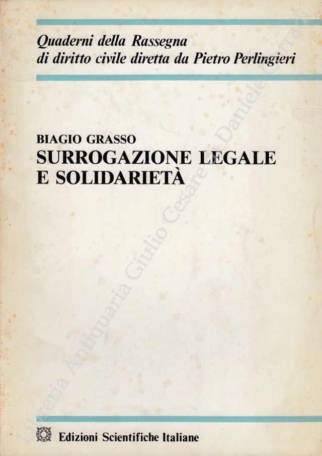 Surrogazione legale e solidarietà