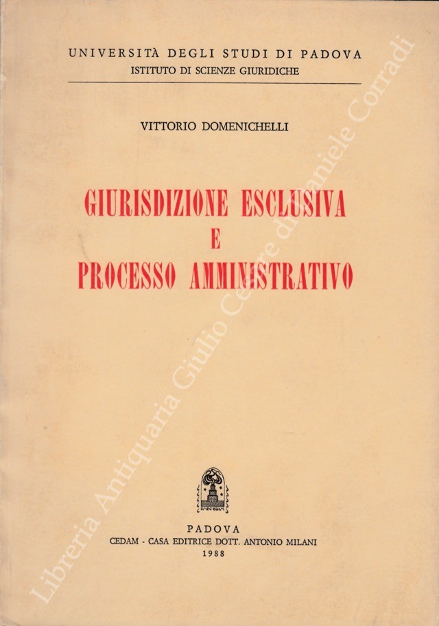 Giurisdizione esclusiva e processo amministrativo