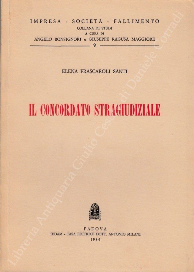 Il concordato stragiudiziale