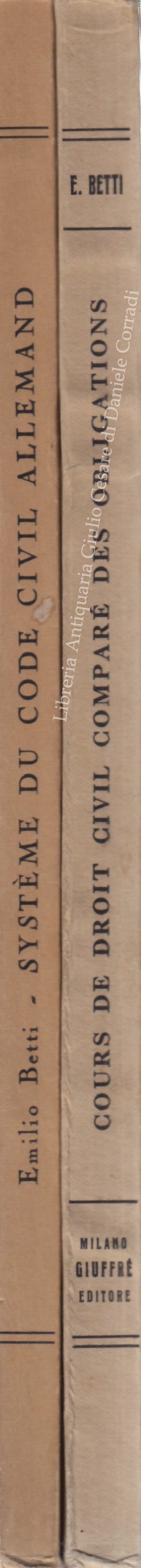 Cours de droit civil comparé des obligations