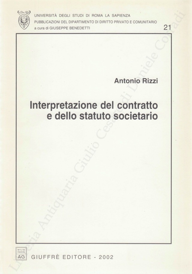 Interpretazione del contratto e dello statuto societario