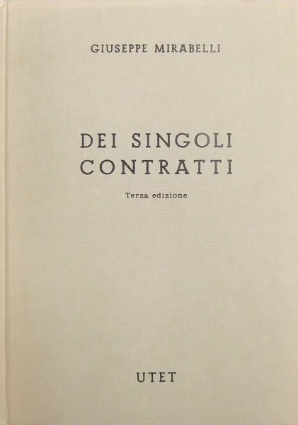 Dei singoli contratti