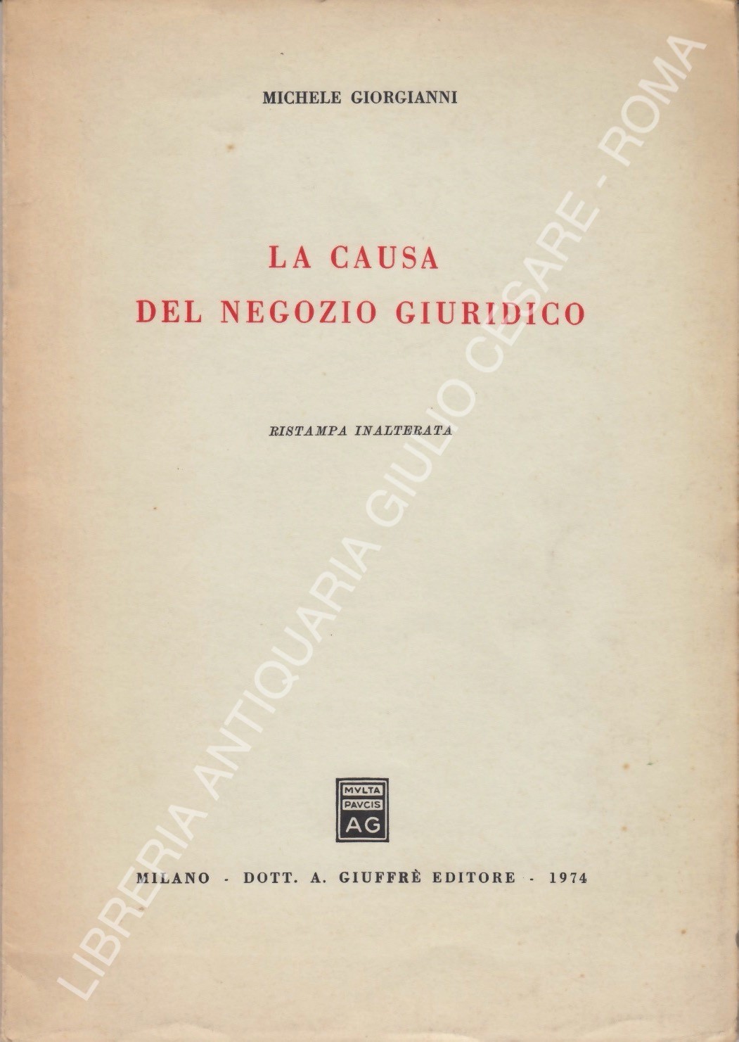 La causa nel negozio giuridico