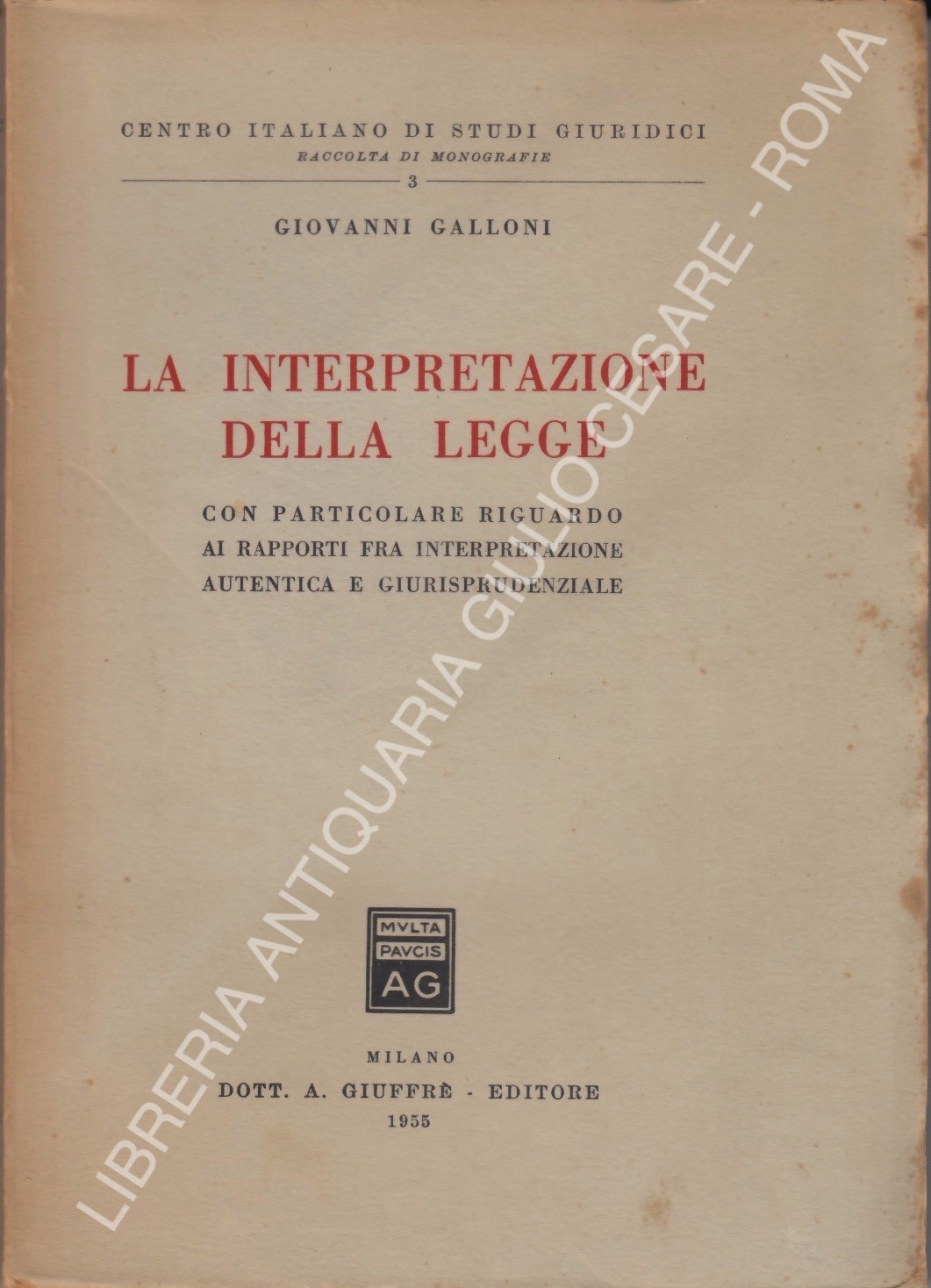 La interpretazione della legge