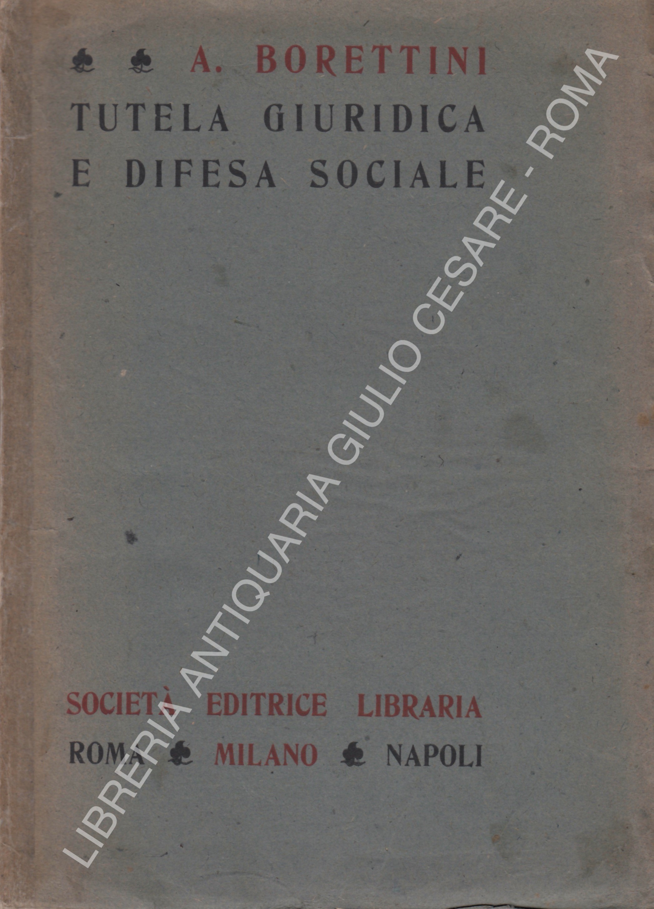 Tutela giuridica e difesa sociale