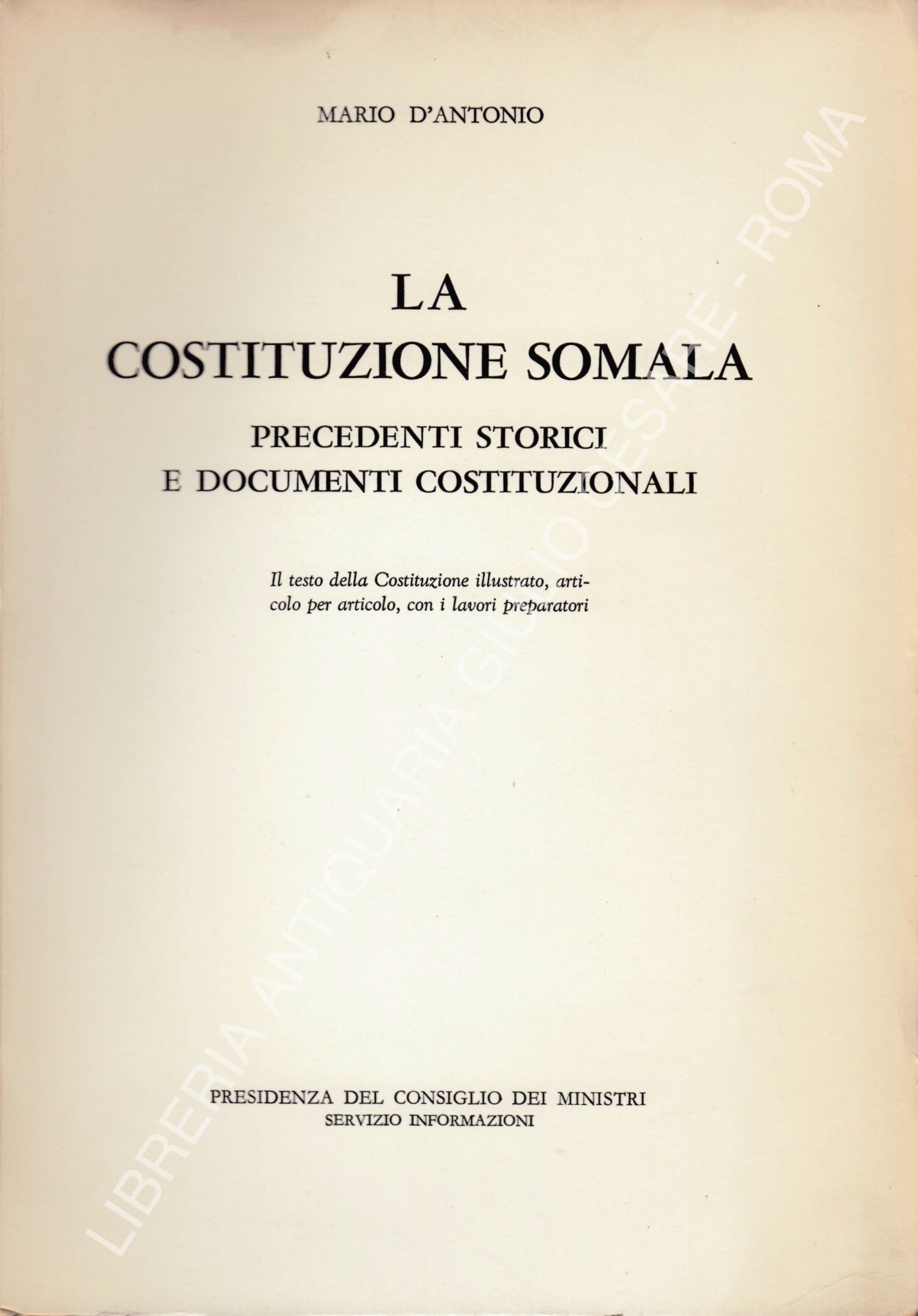 La Costituzione somala