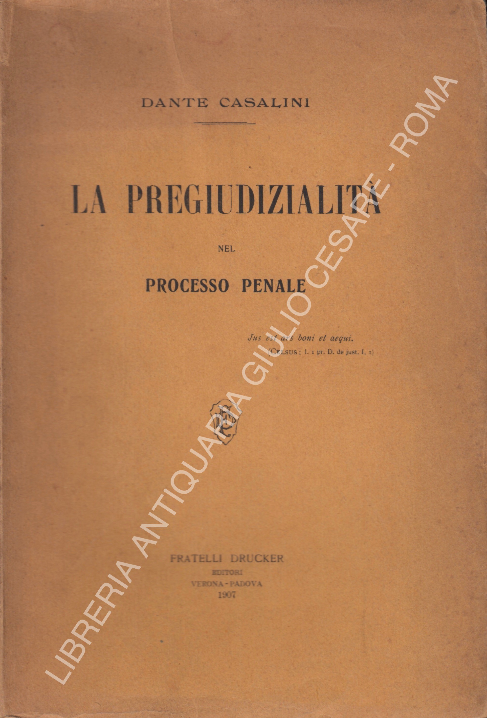 La pregiudizialità nel processo penale