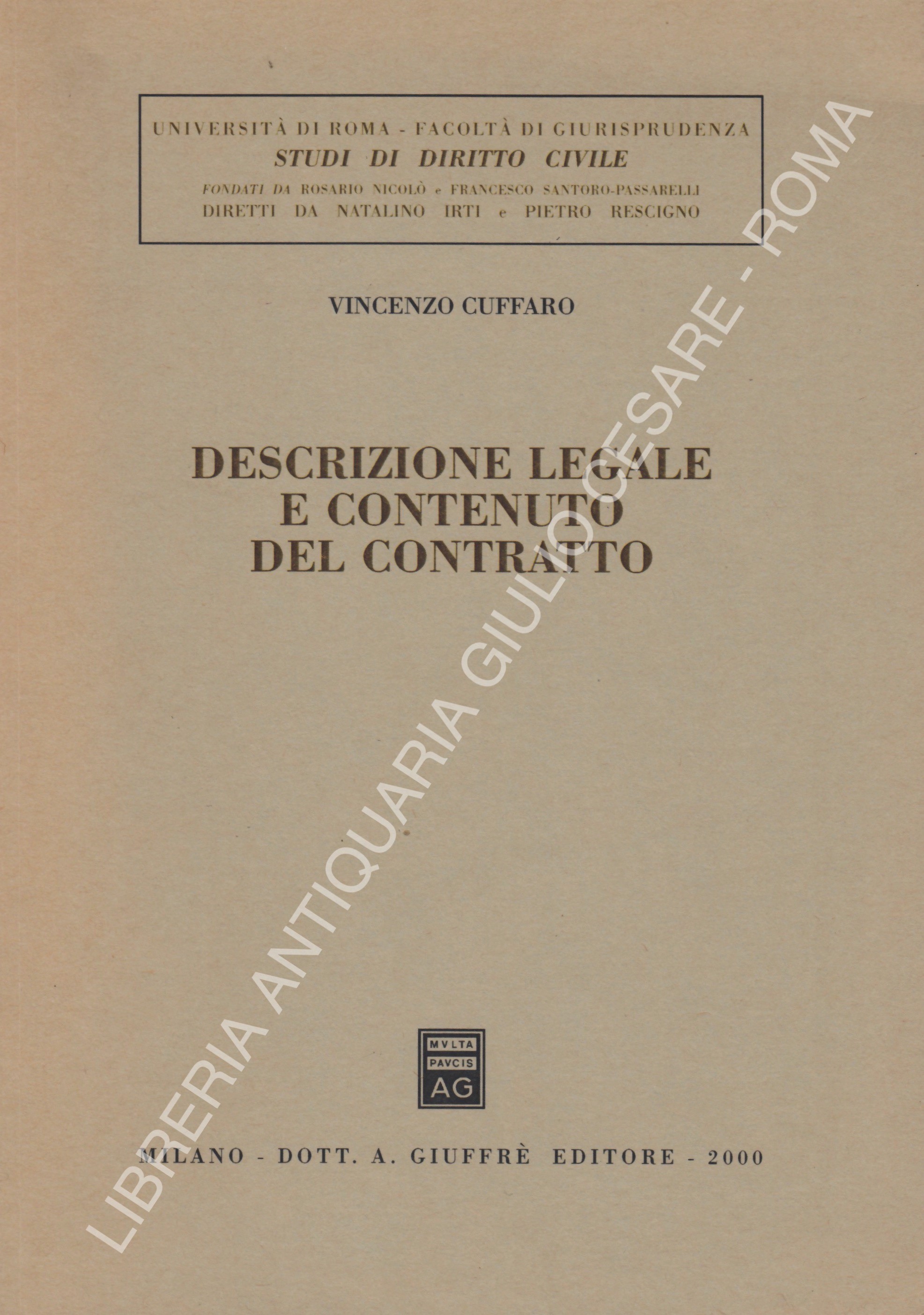 Descrizione legale e contenuto del contratto