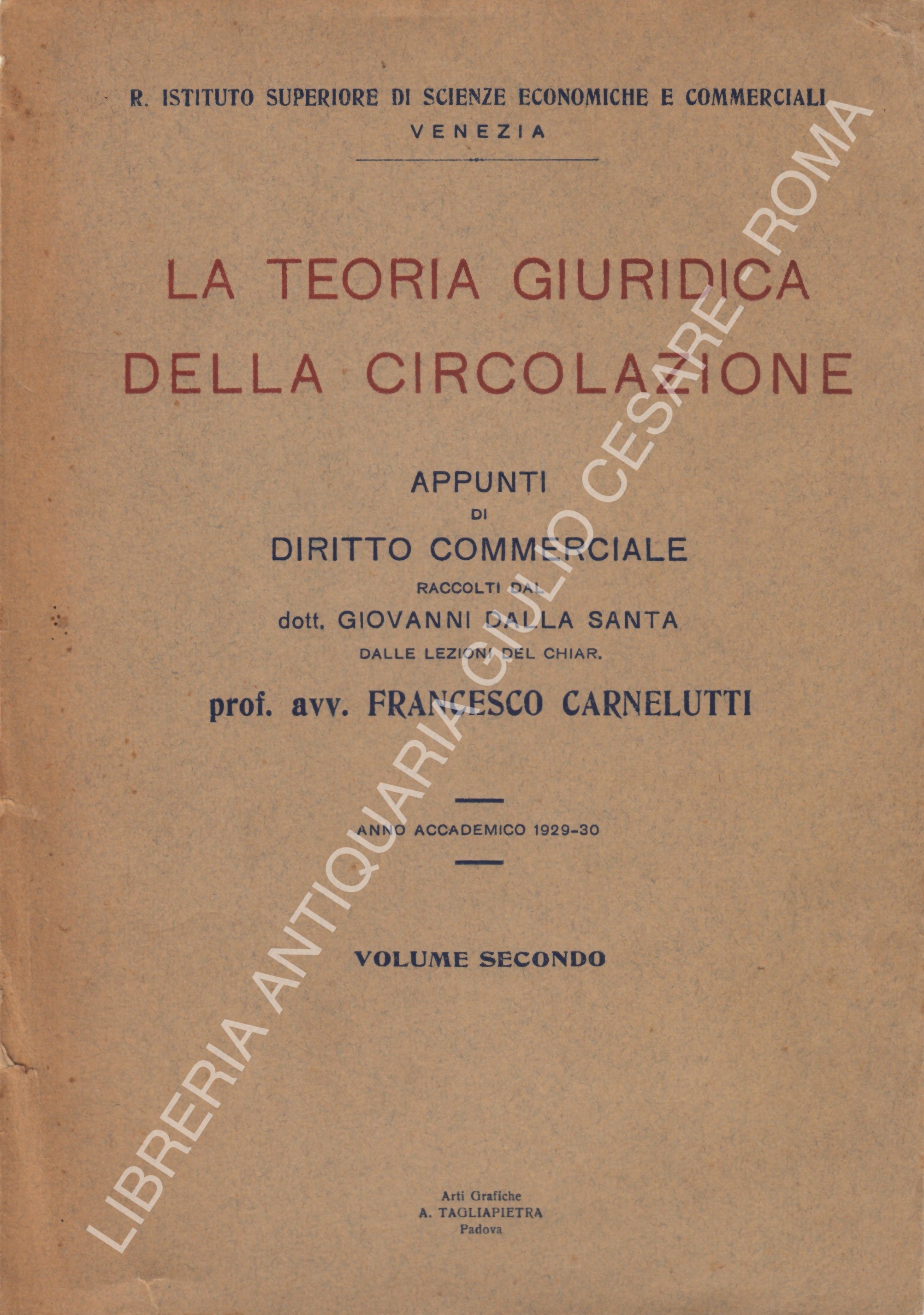 La teoria giuridica della circolazione