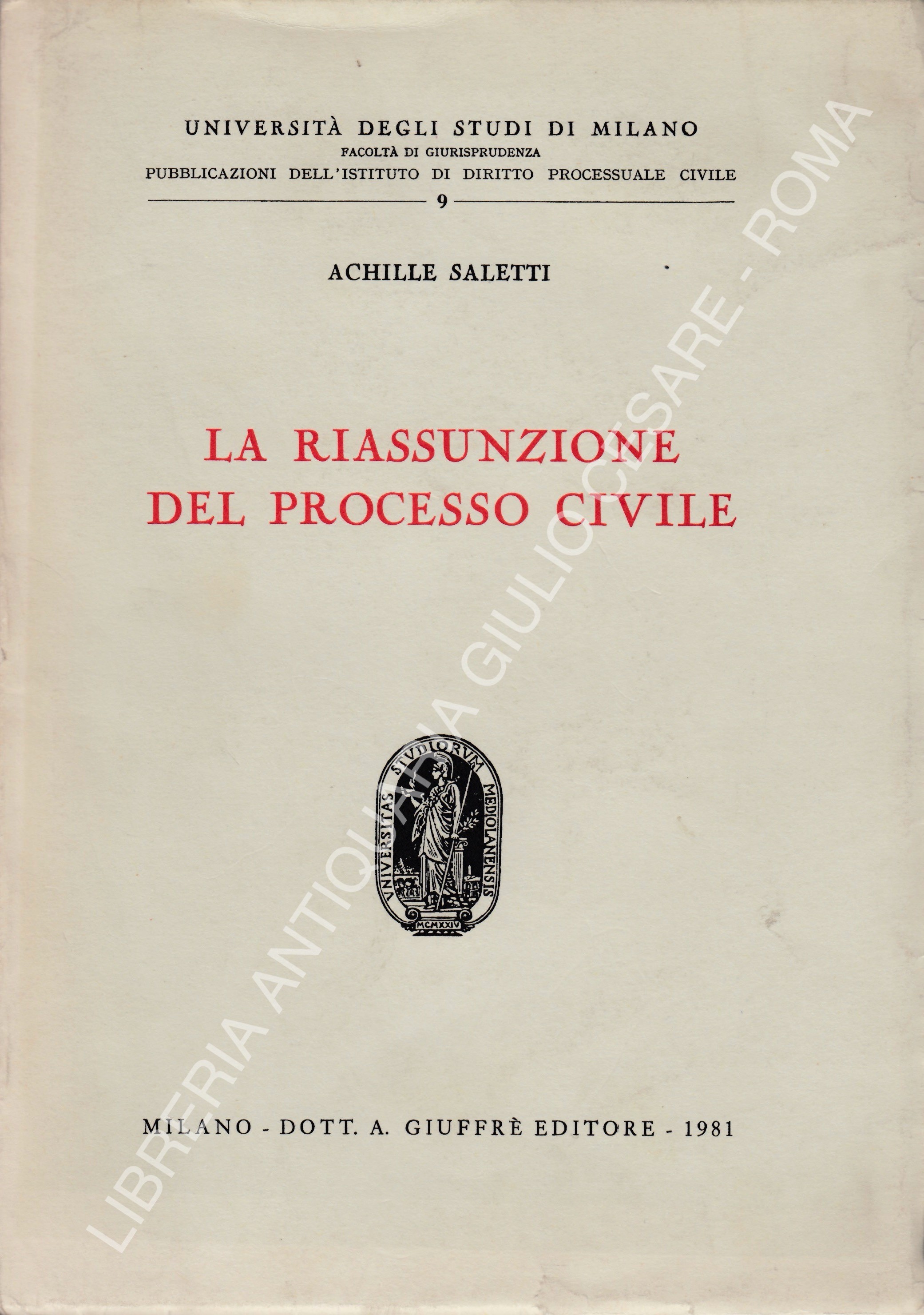 La riassunzione del processo civile