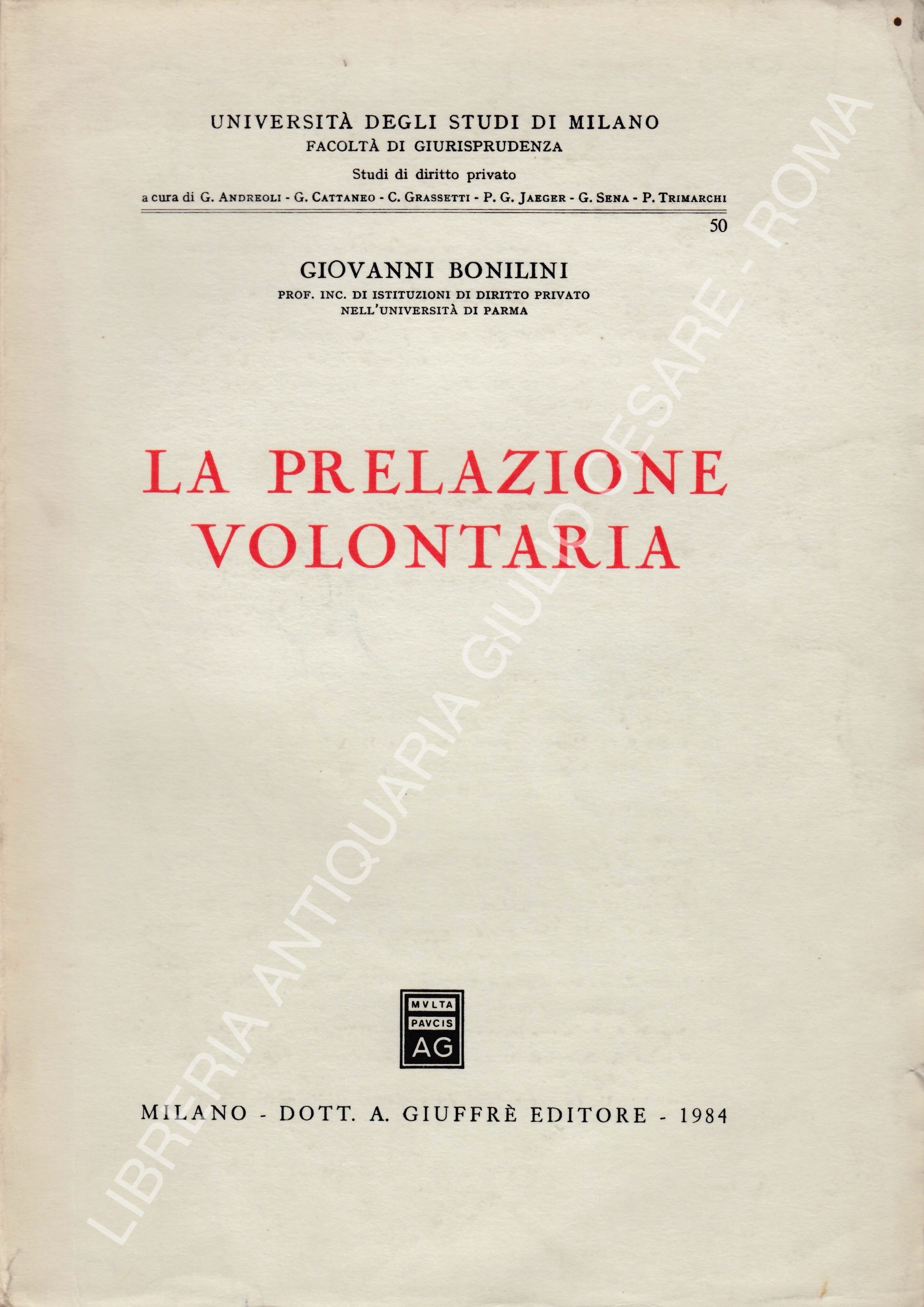 La prelazione volontaria