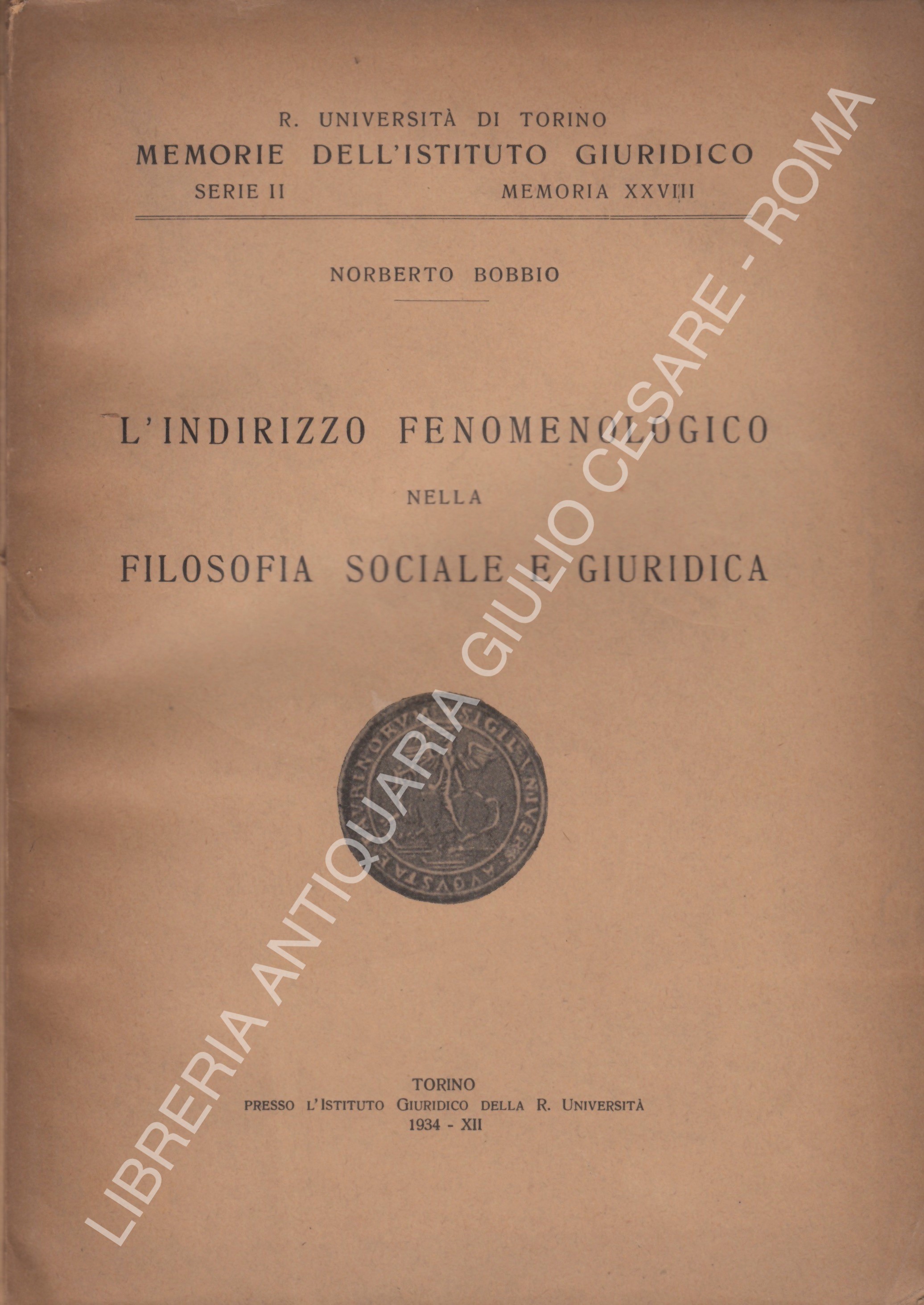 L'indirizzo fenomenologico nella filosofia sociale e giuridica