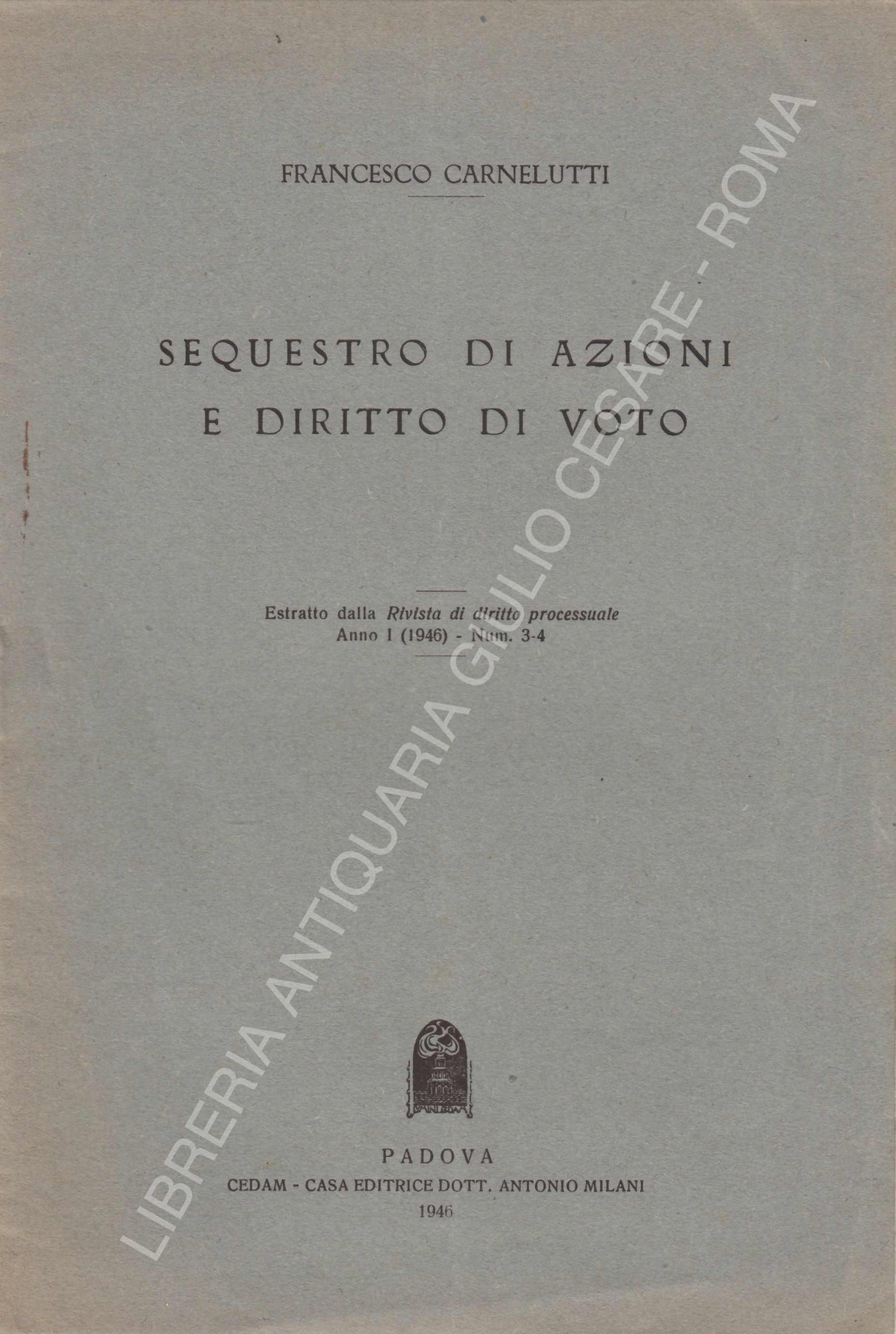 Sequestro di azioni e diritto di voto