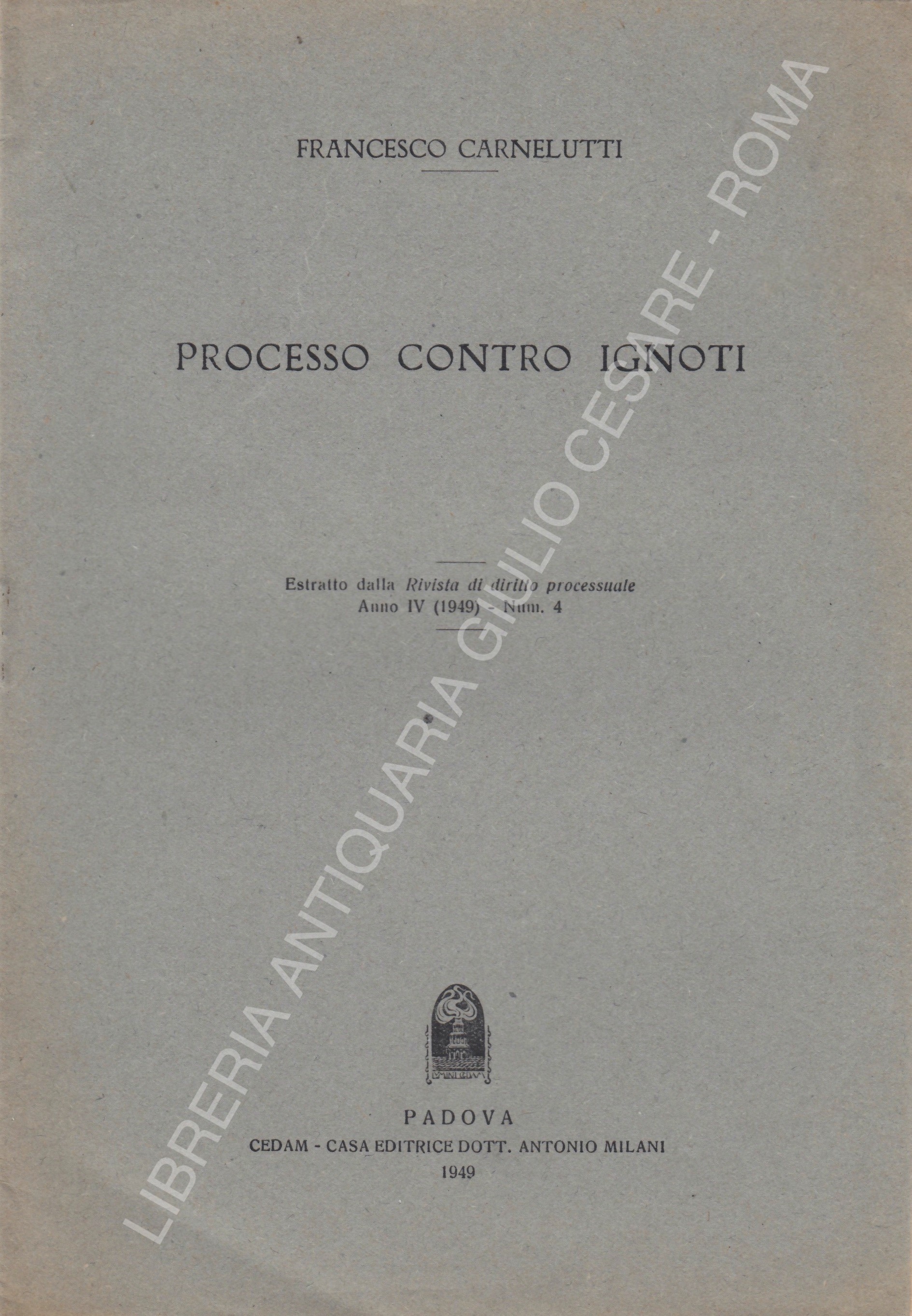 Processo contro ignoti