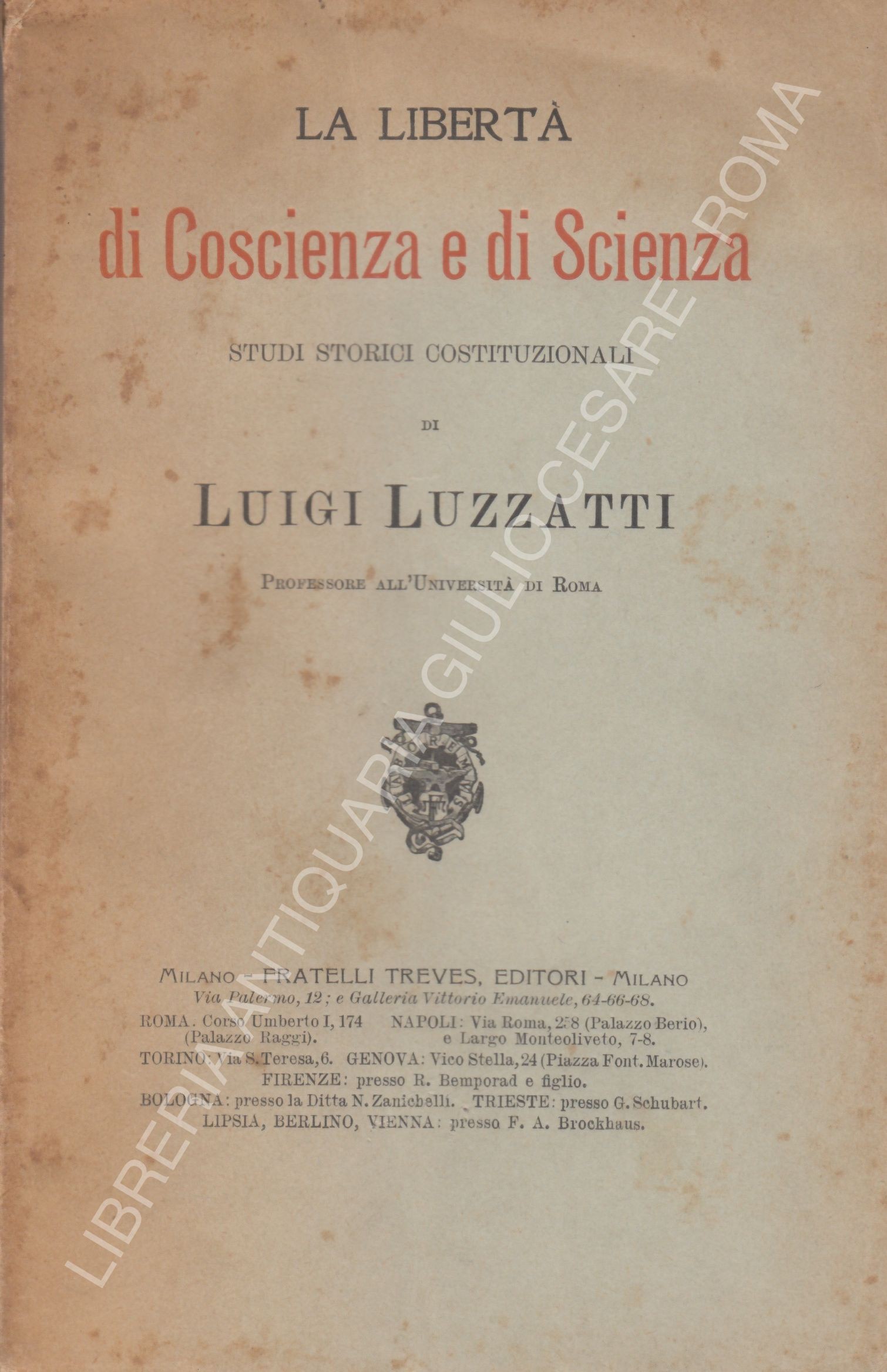 La libertà di Coscienza e di Scienza