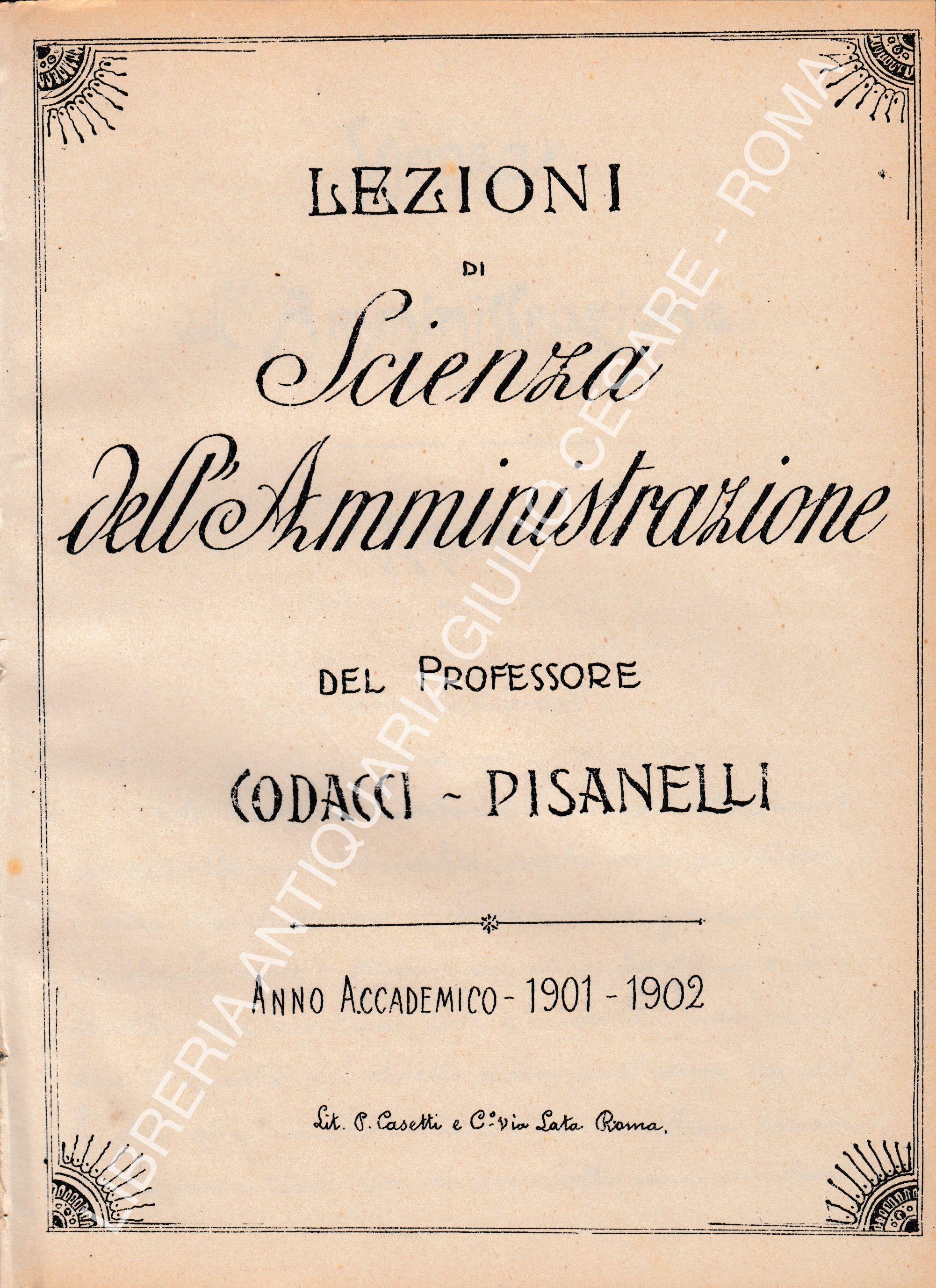Lezioni di scienza dell'amministrazione