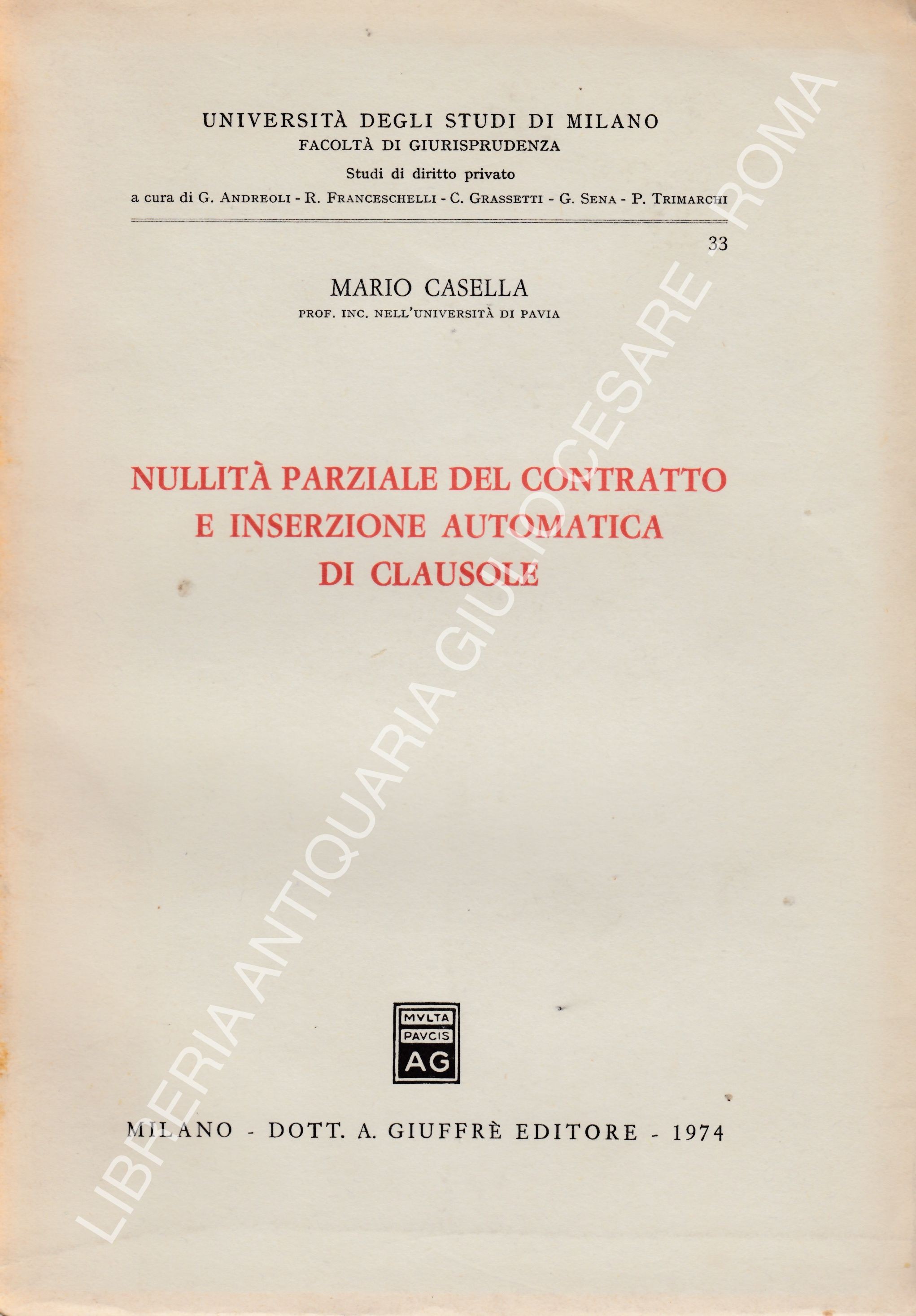 Nullità parziale del contratto