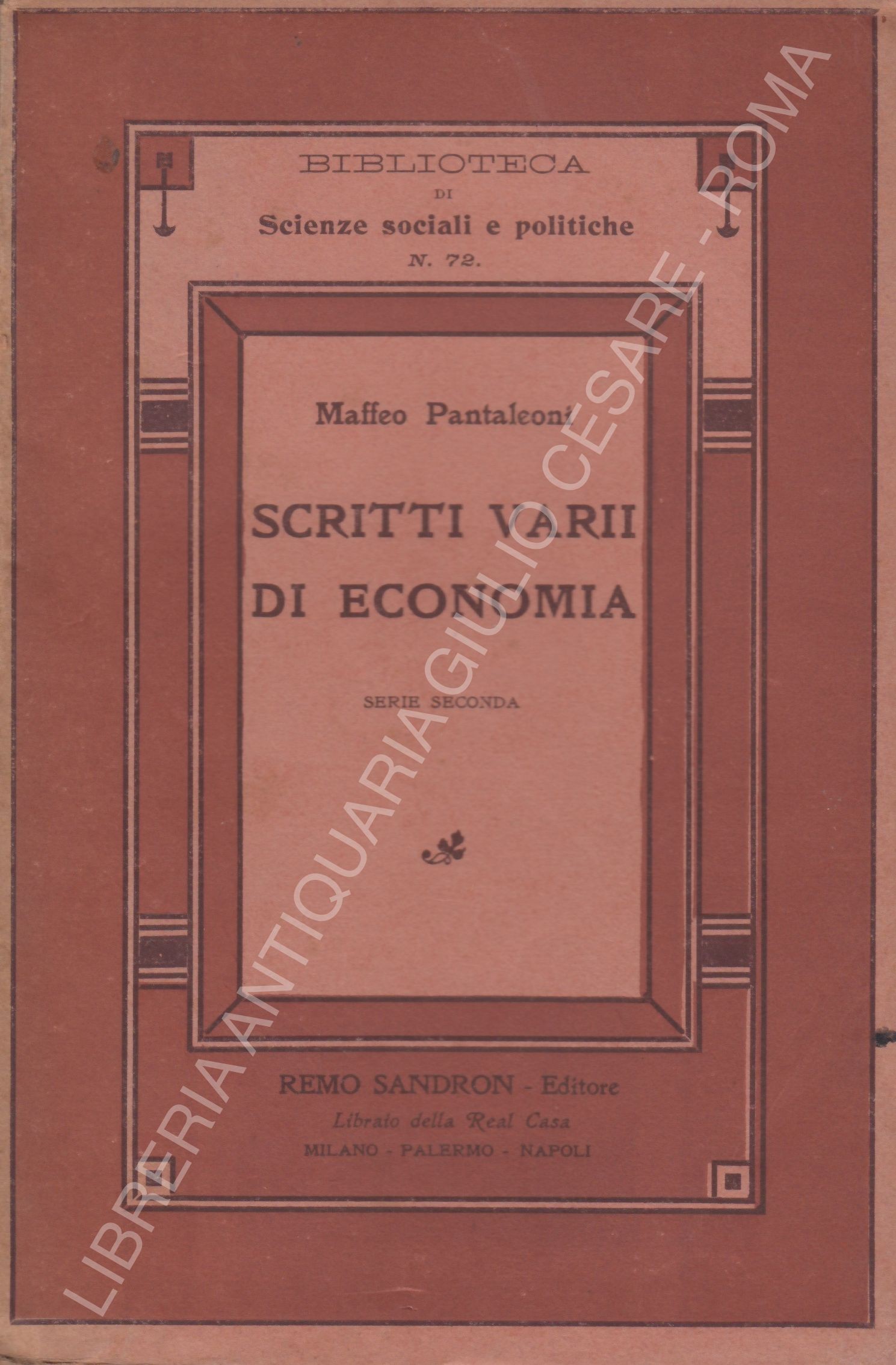 Scritti varii di economia
