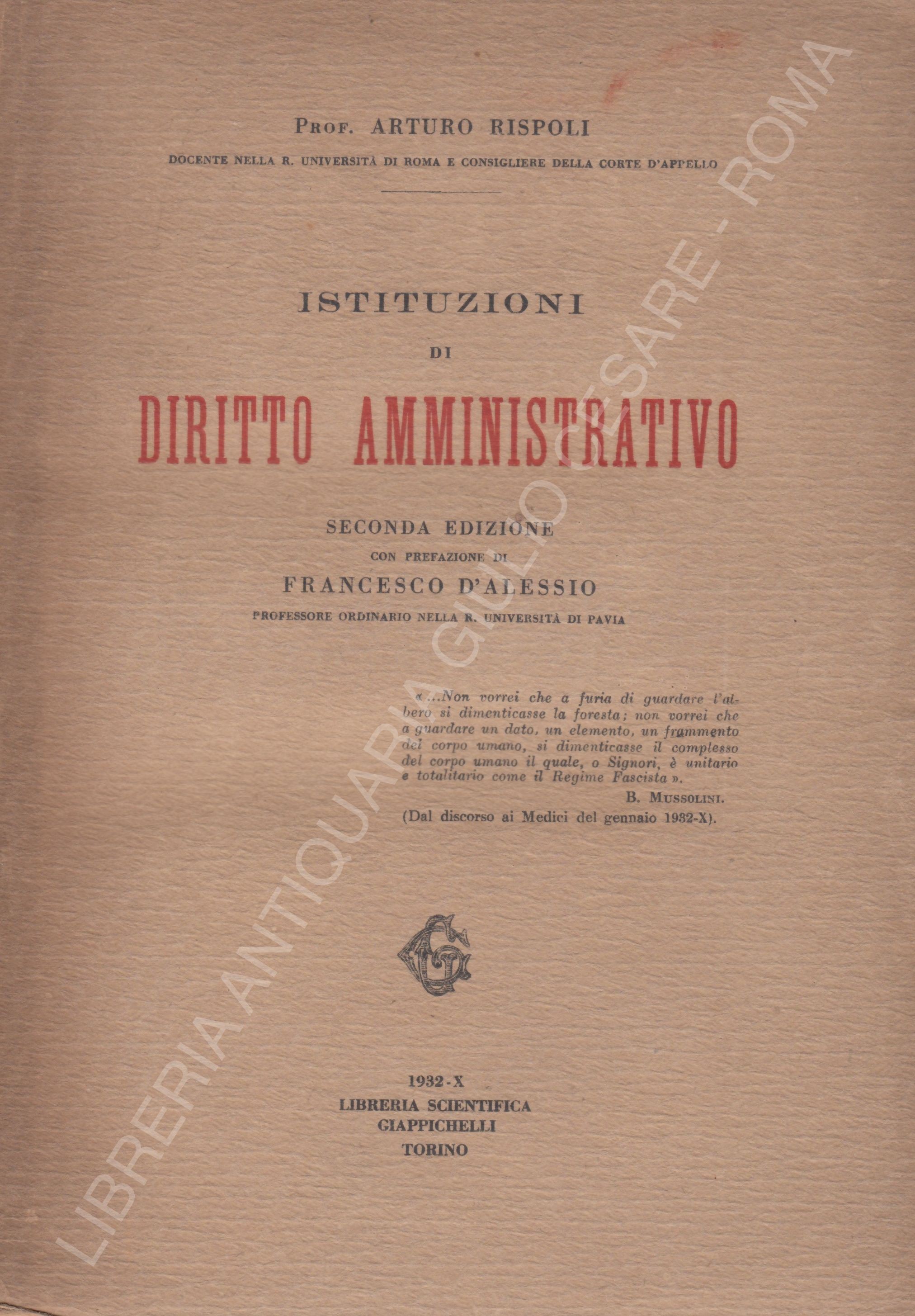 Istituzioni di diritto amministrativo