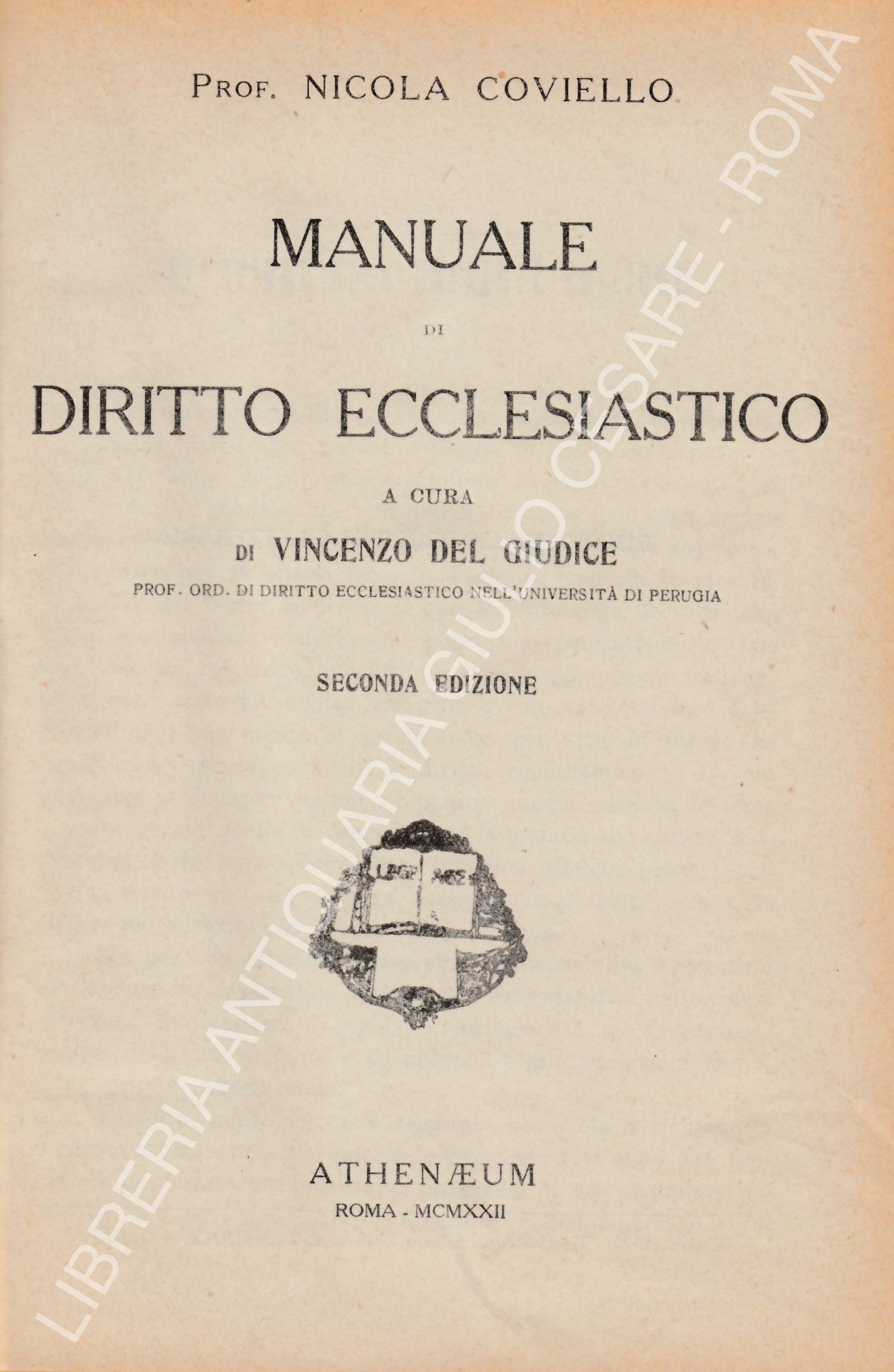 Manuale di diritto ecclesiastico