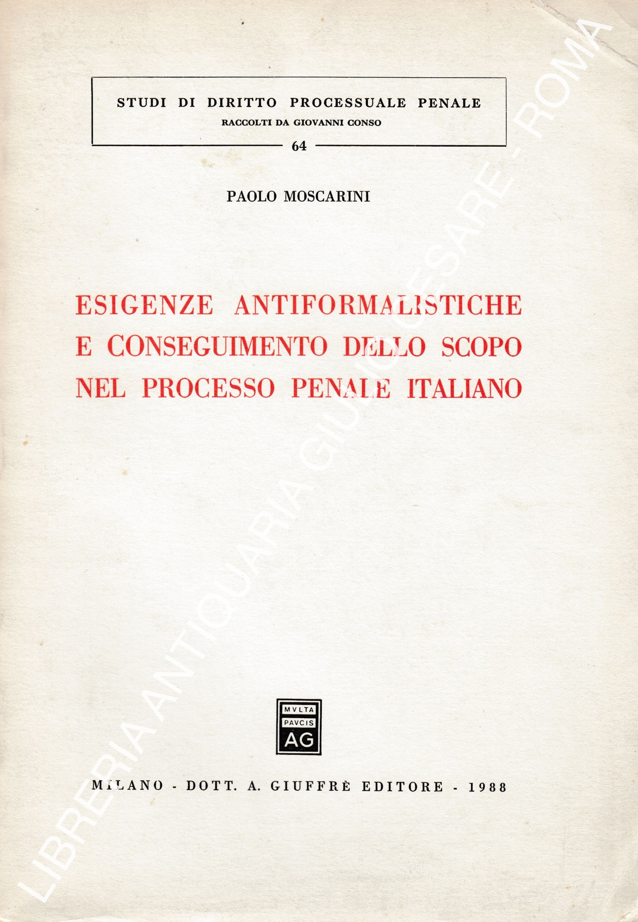 Esigenze antiformalistiche 