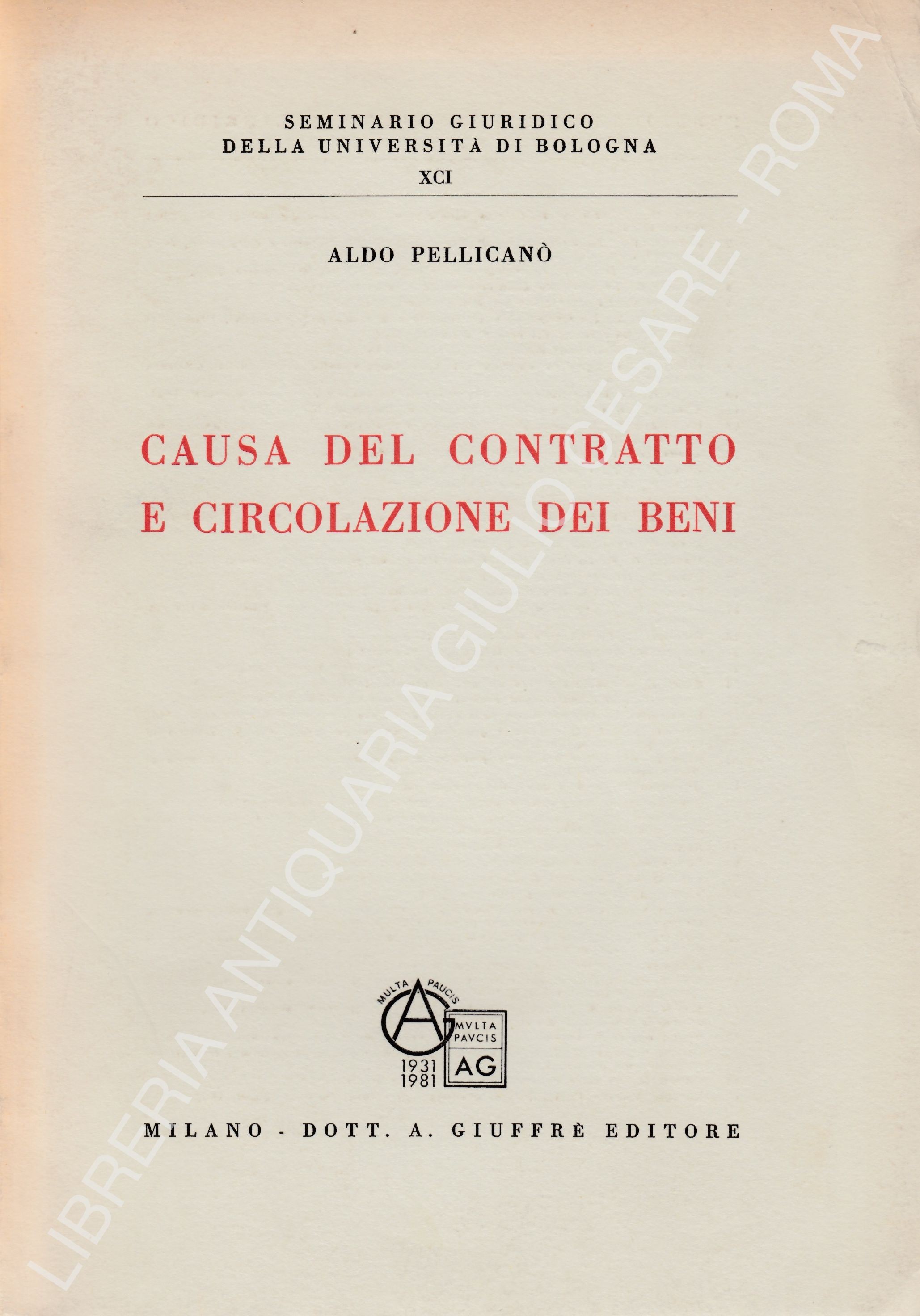 Causa del contratto e circolazione dei beni