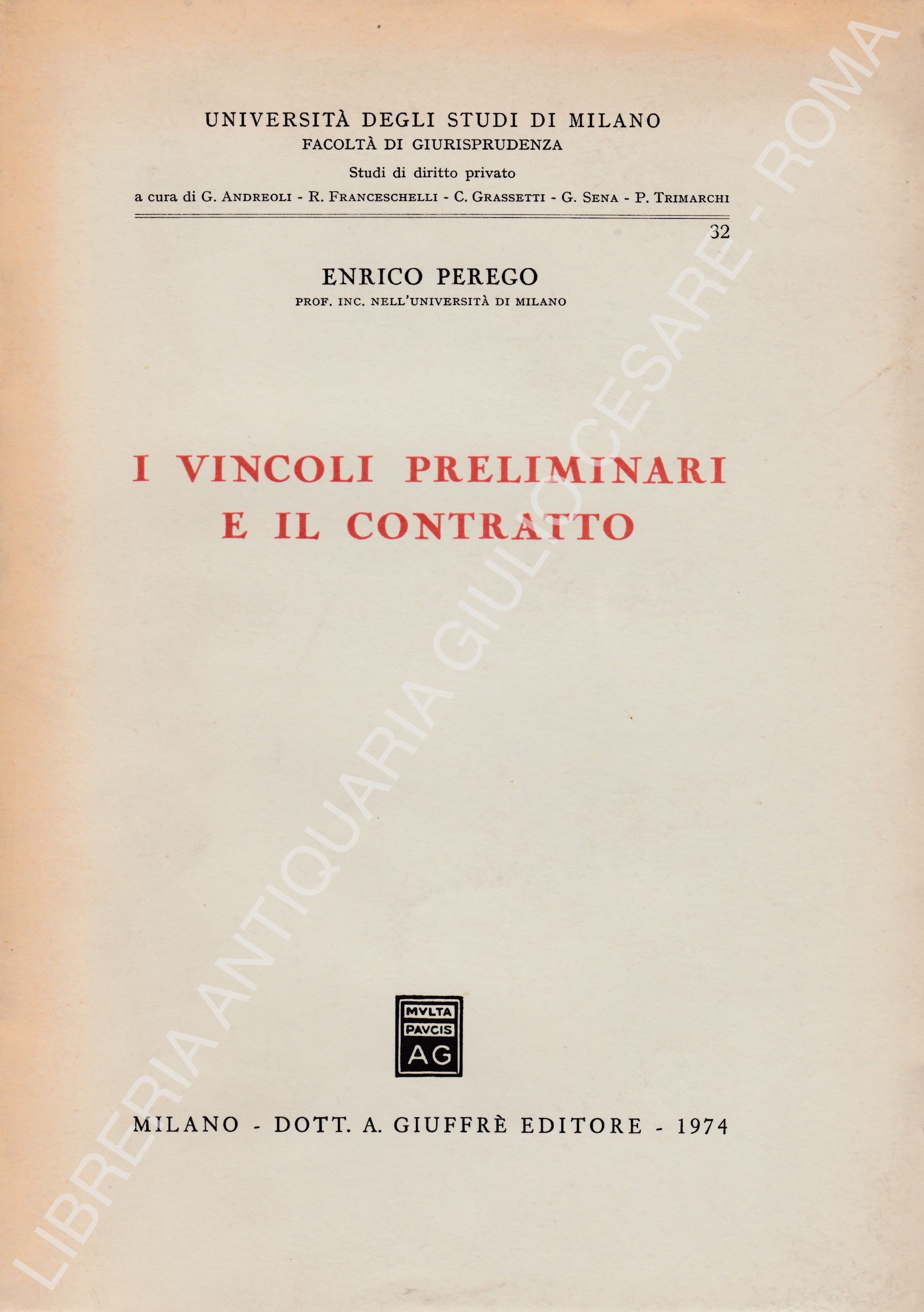 I vincoli preliminari e il contratto