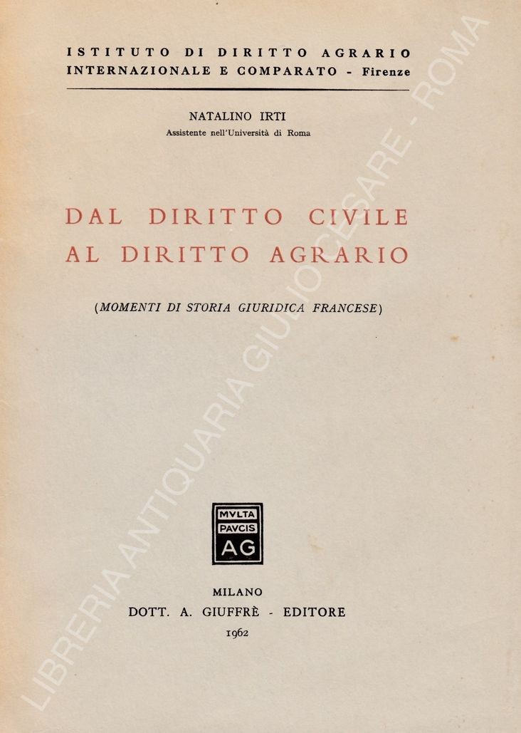 Dal diritto civile al diritto agrario