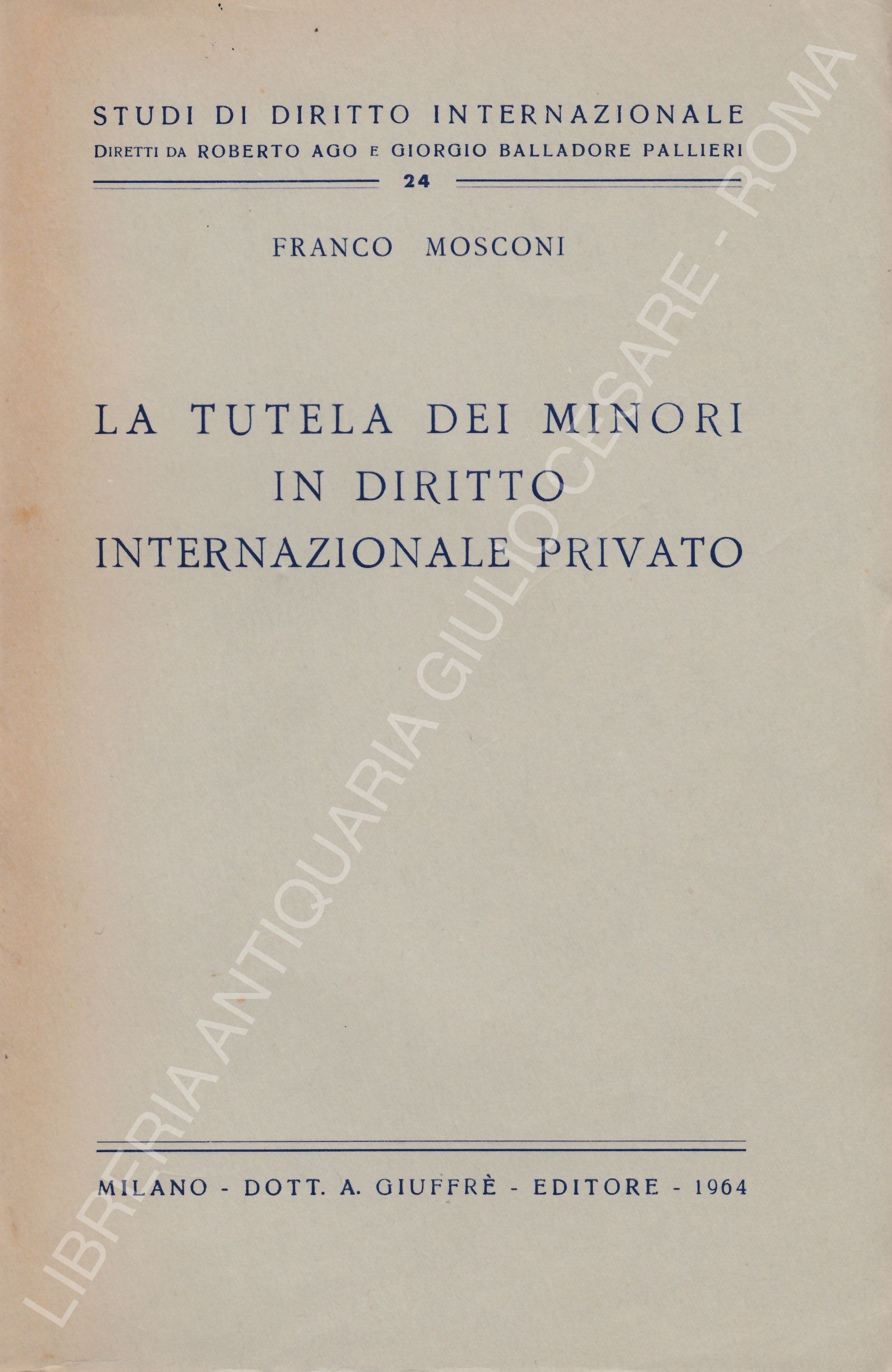 La tutela dei minori in diritto internazionale privato