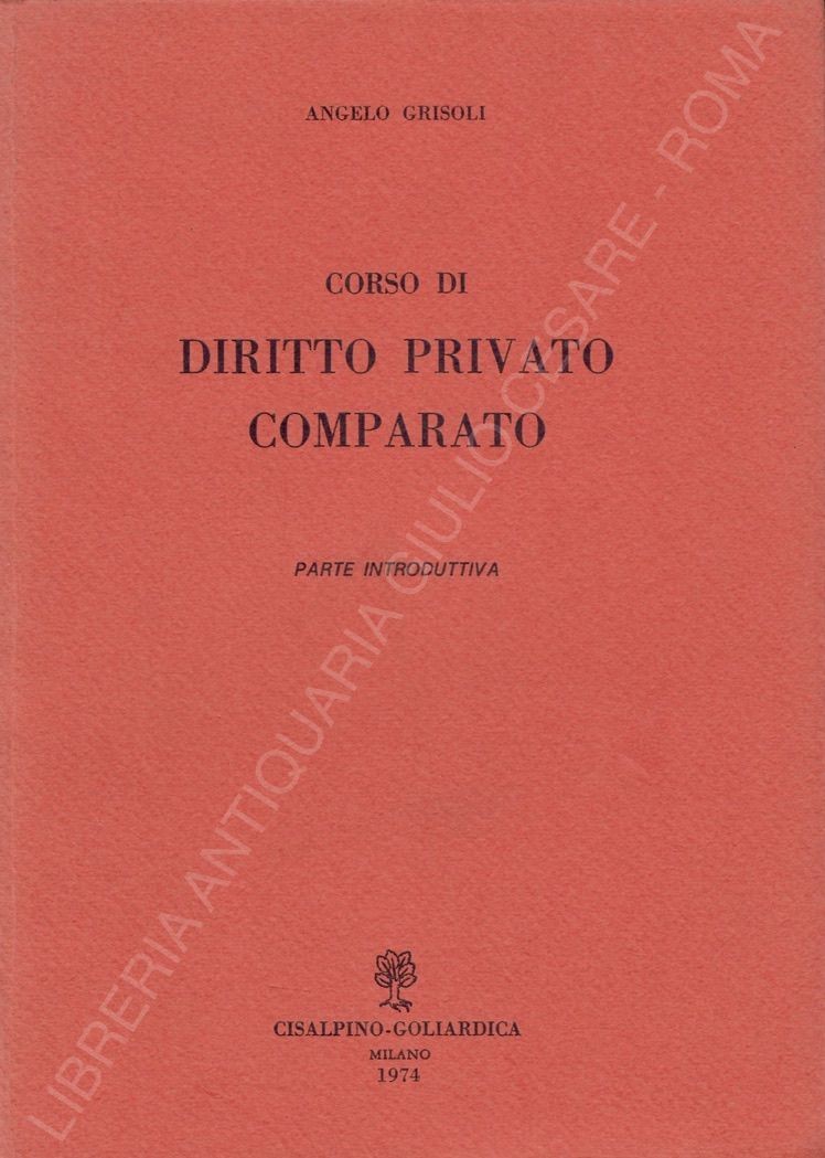Corso di diritto privato comparato