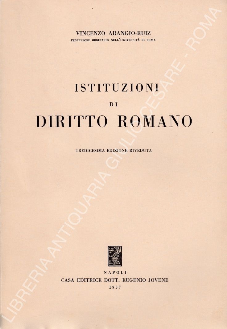Istituzioni di diritto romano