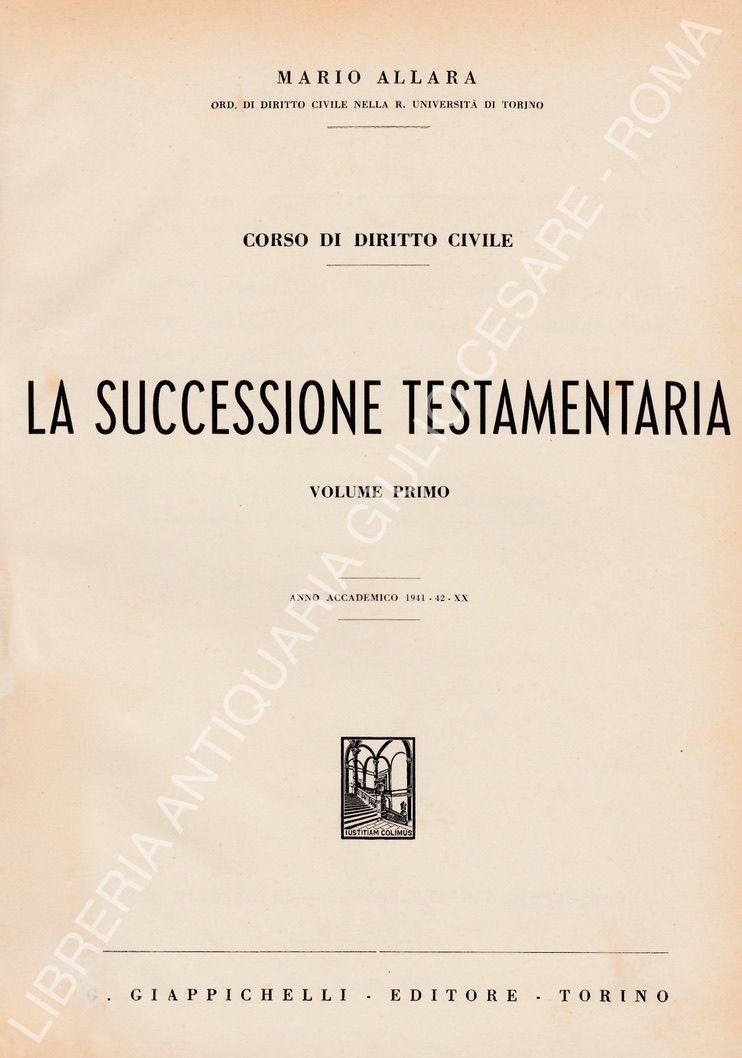 La successione testamentaria
