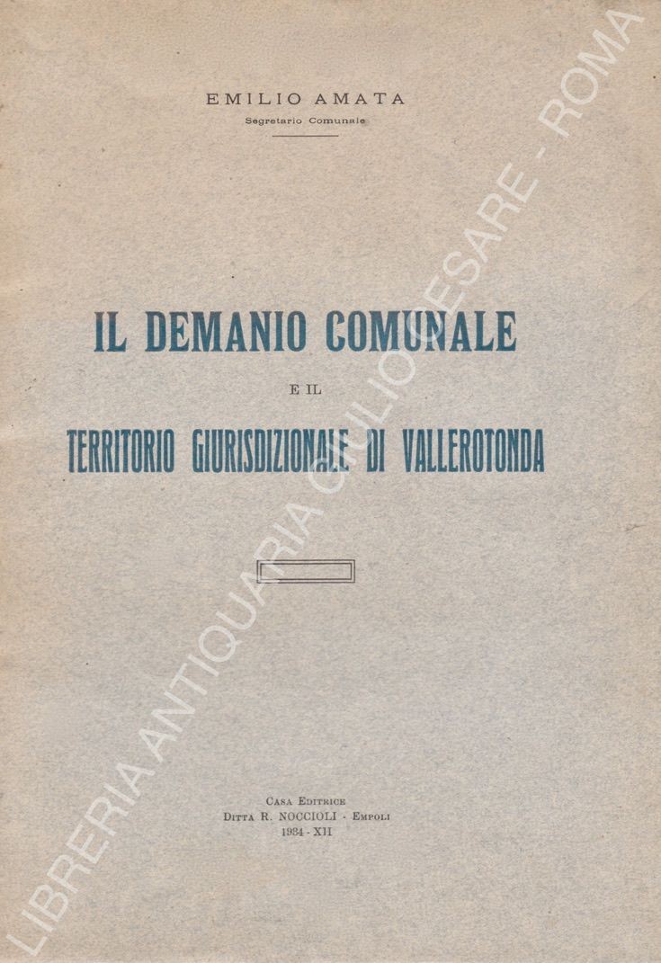 Il demanio comunale