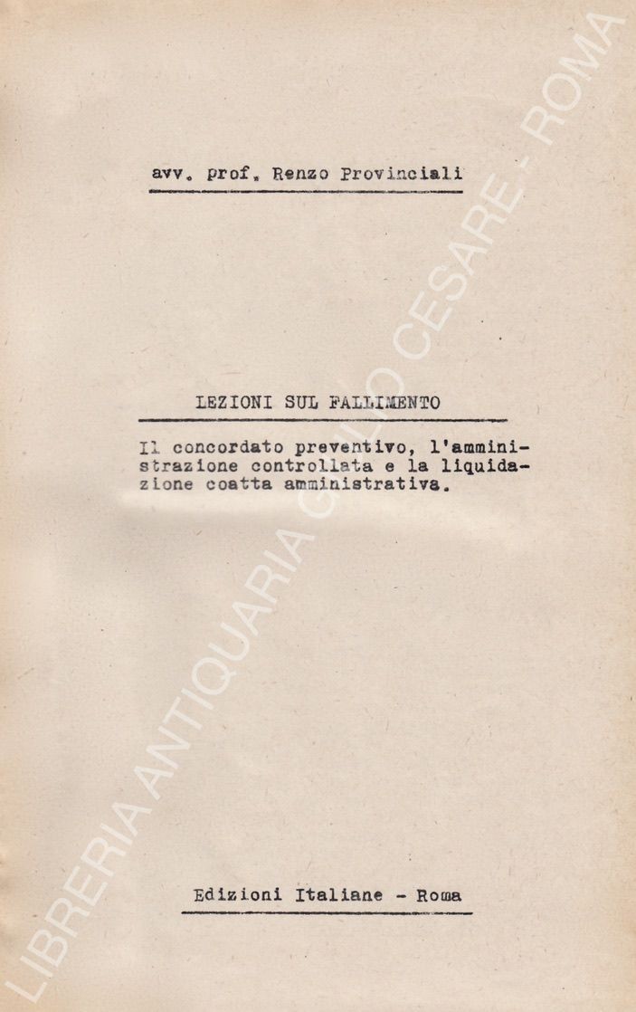 Lezioni sul fallimento