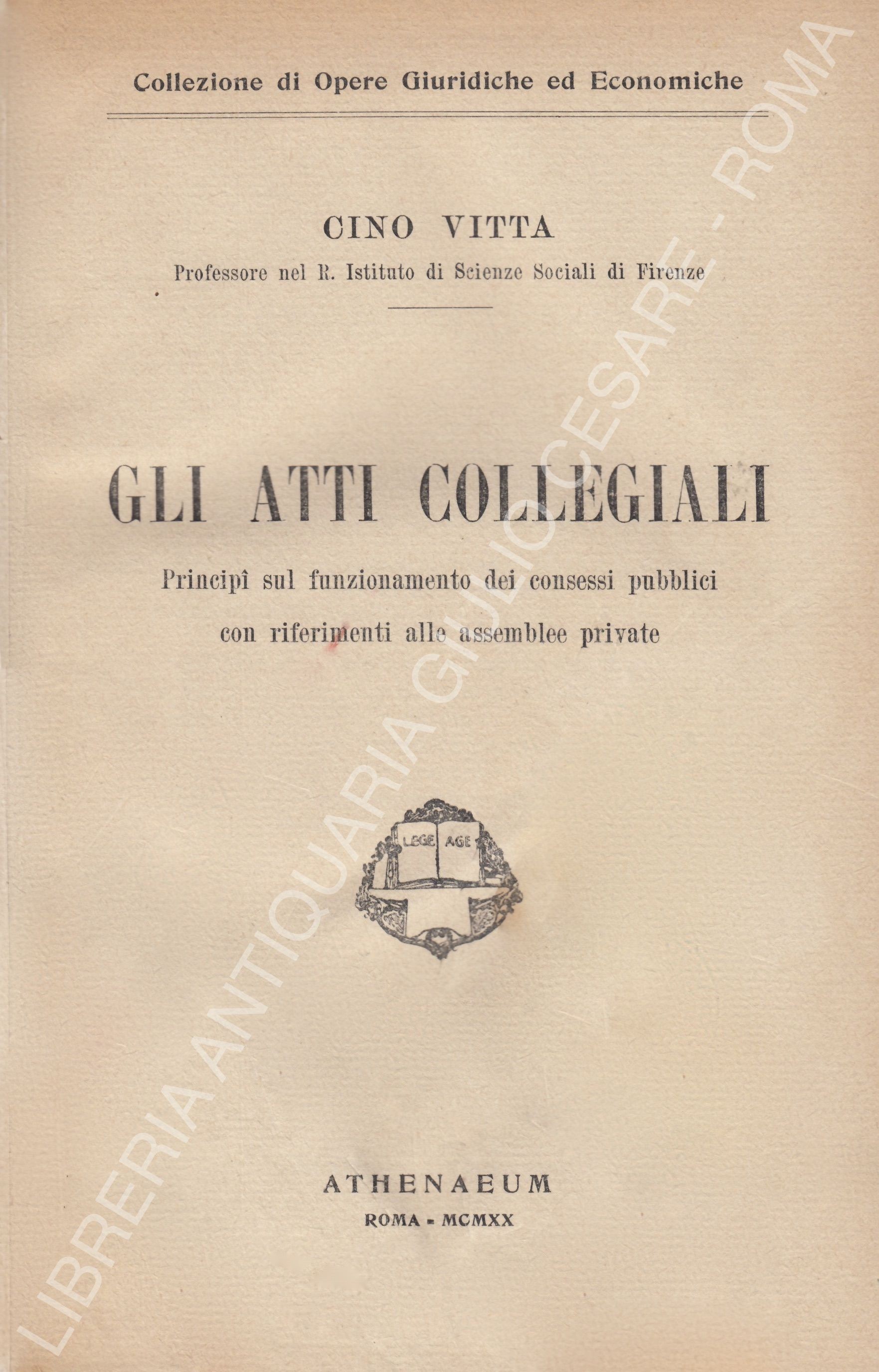 Gli atti collegiali