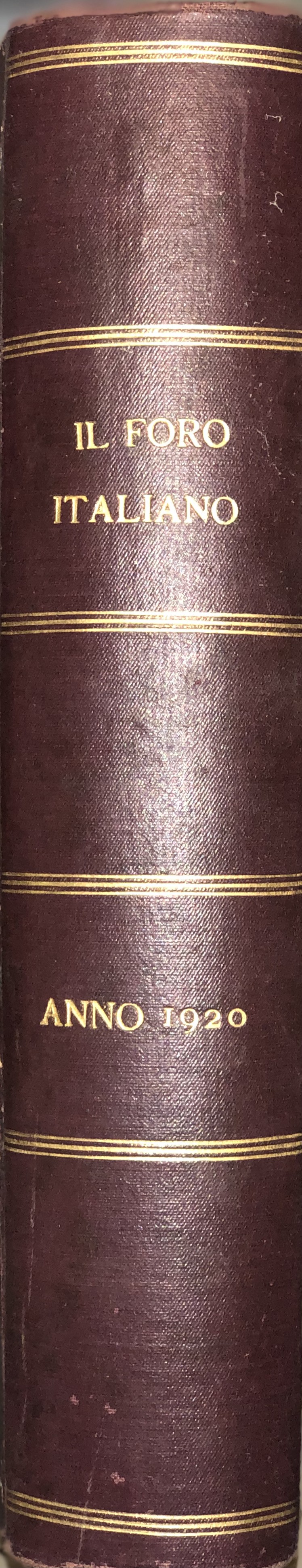Il Foro Italiano. Annata 1920