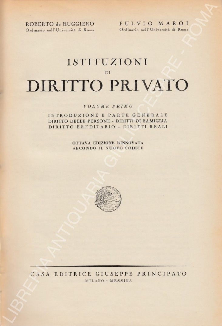 Istituzioni di diritto privato