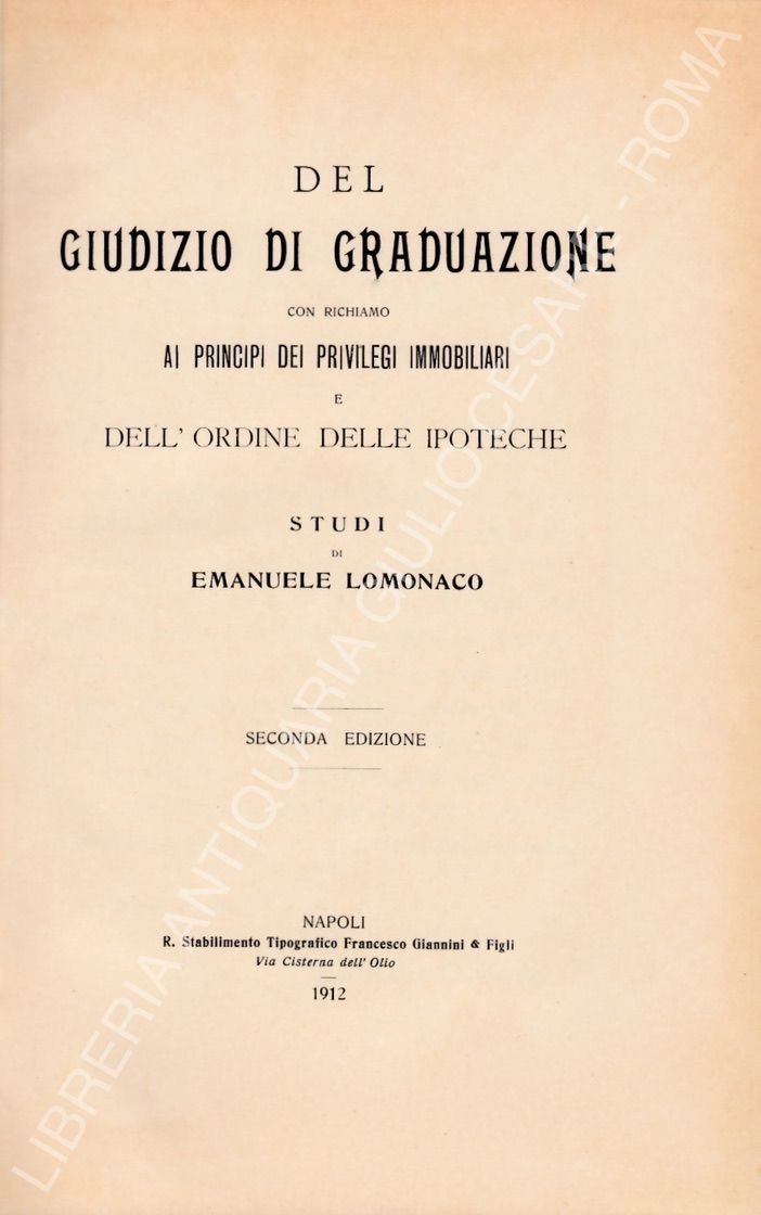 Del giudizio di graduazione