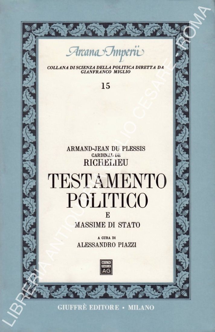 Testamento politico e massime di Stato