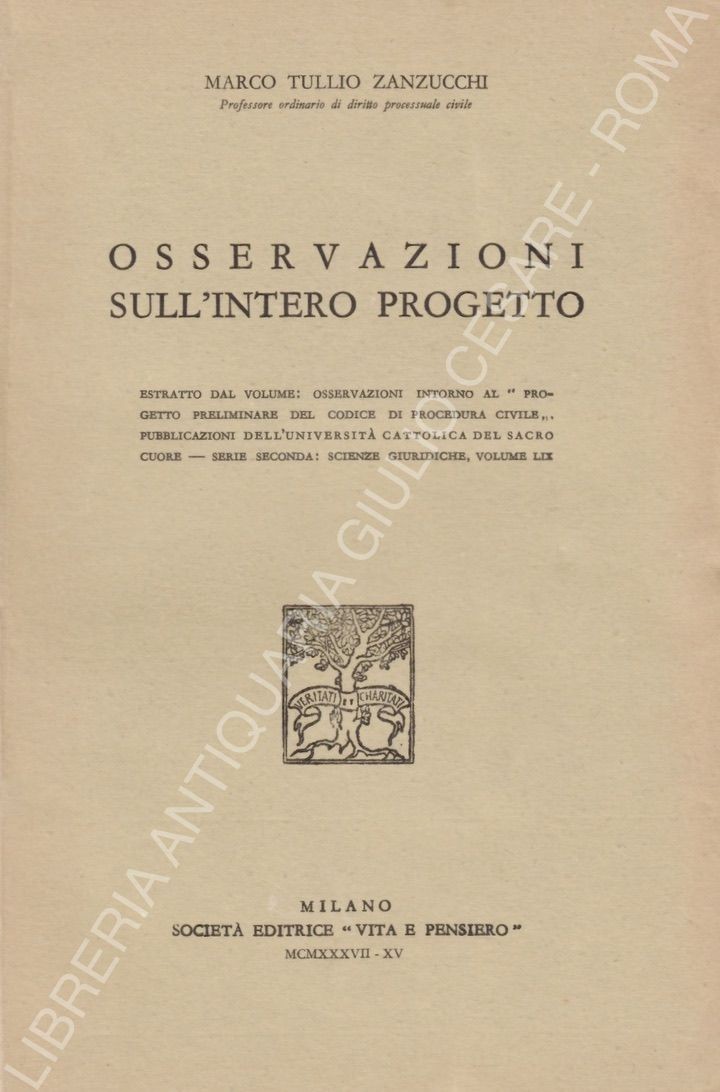 Osservazioni sull'intero progetto