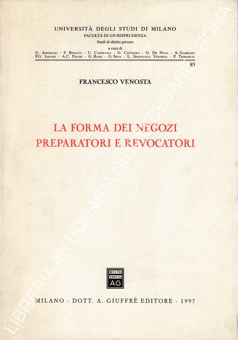 La forma dei negozi preparatori e revocatori