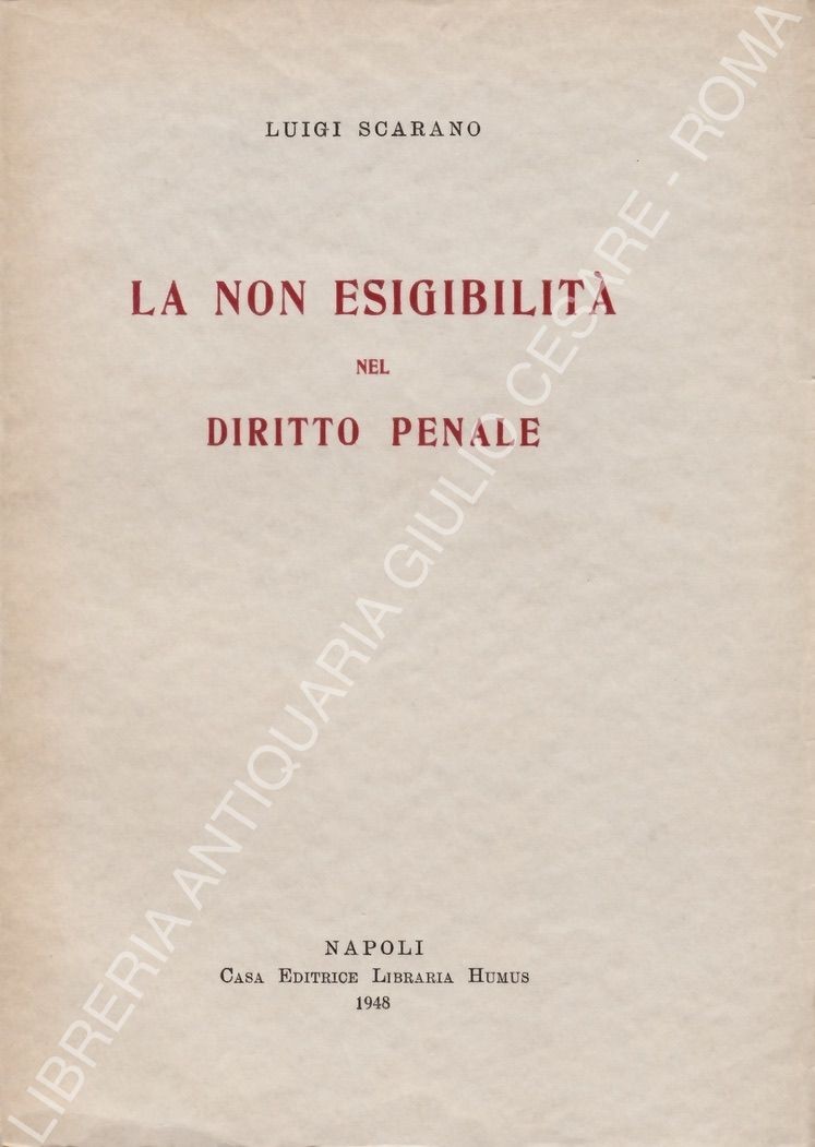 La non esigibilità nel diritto penale